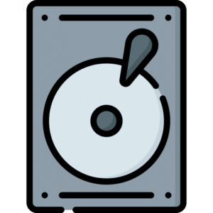 Hard disk drive icon.