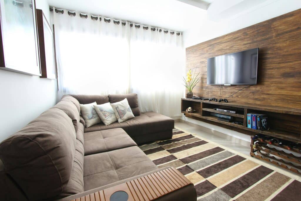 Home theater living room.